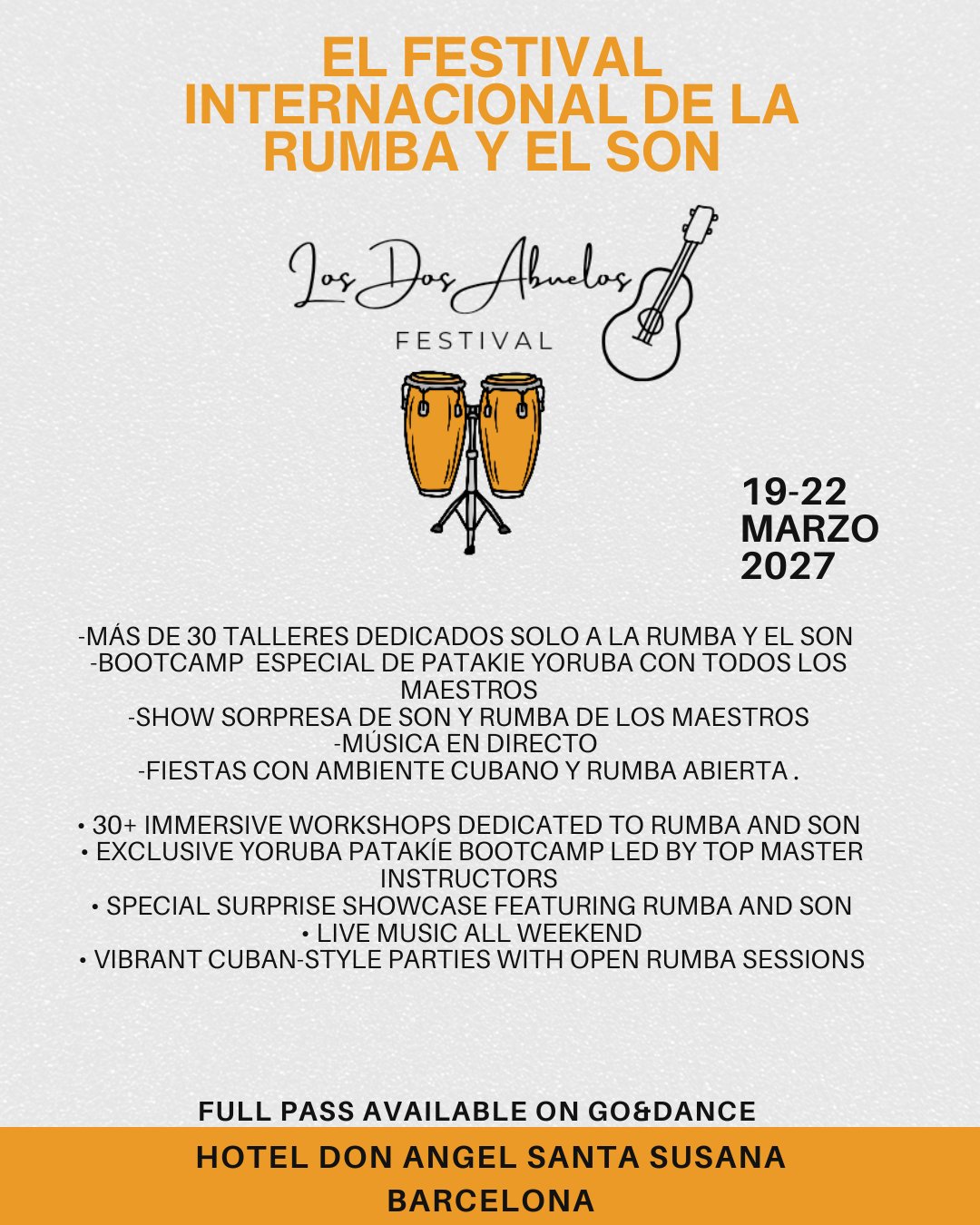Poster for Los Dos Abuelos Festival 2027