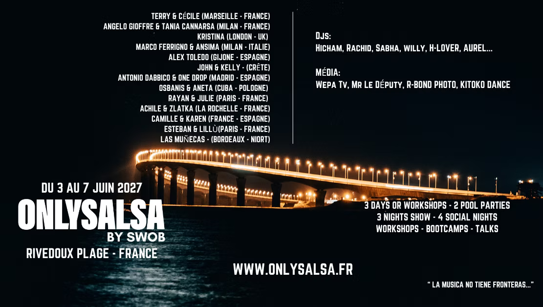 Poster for Only Salsa Festival by Swob 2027