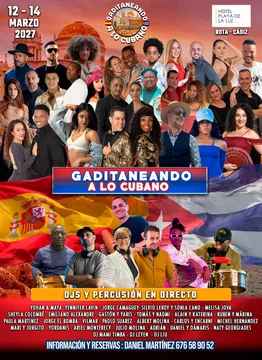Official poster for Gaditaneando a lo Cubano 2027, Rota, Spain