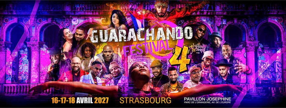 Official poster for Guarachando Festival 4, 2027, Strasbourg, France