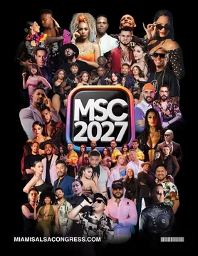Official poster for Miami Salsa Congress 2027, Miami, USA