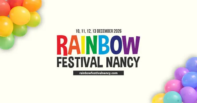Official poster for Rainbow Festival Nancy 2026, Nancy, France